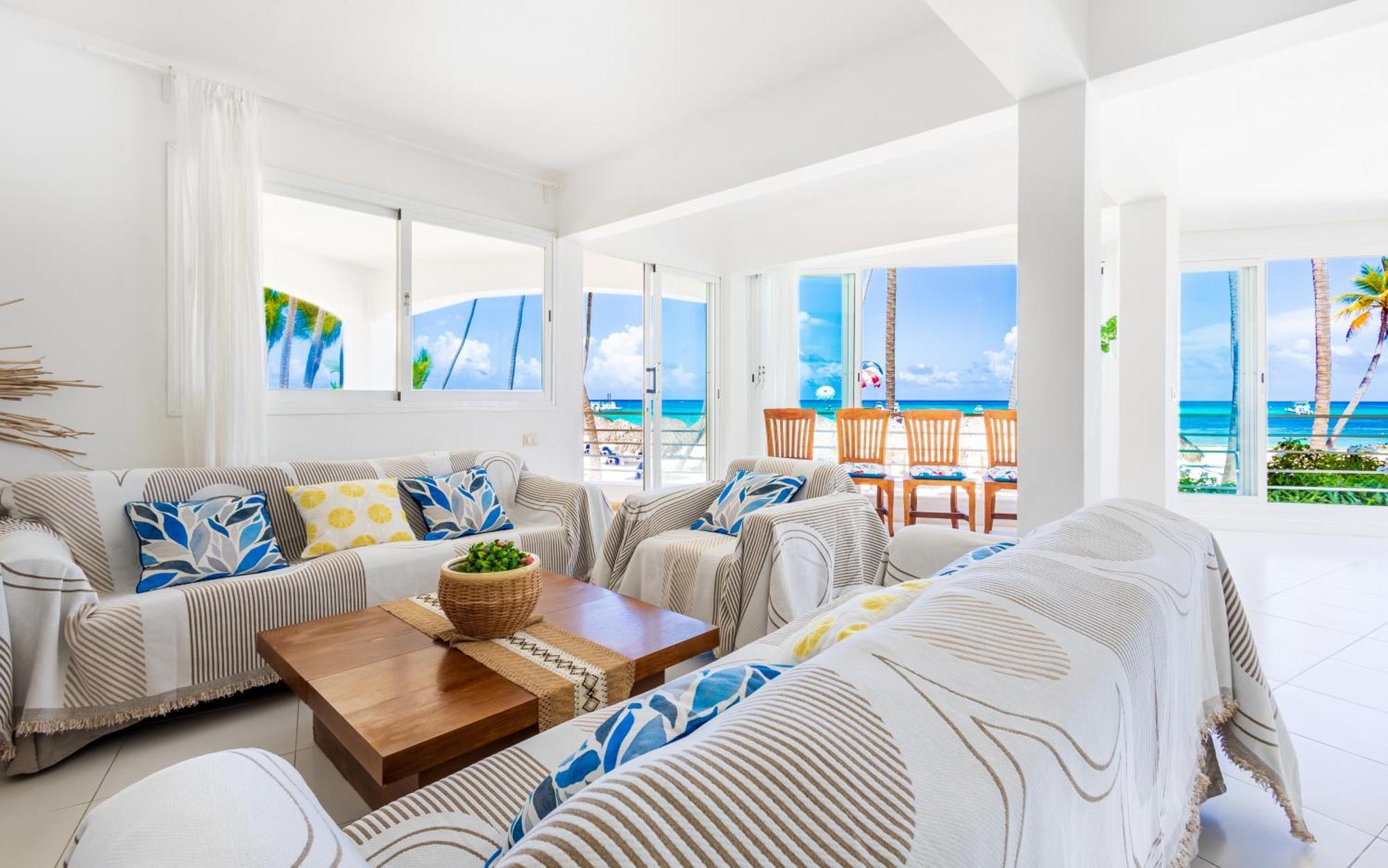 Prime Ocean View Punta Cana Apartments - 3-Bedroom Getaway With Private Terrace On Bavaro Beach Esterno foto